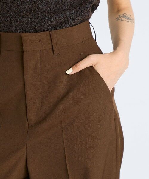 TOMORROWLAND / トゥモローランド スラックス・ドレスパンツ | ウールポリエステルドスキン スラックス | 詳細8
