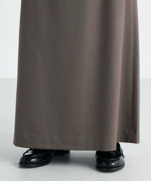 TOMORROWLAND / トゥモローランド ロング・マキシ丈スカート | Super160's ウールツイル Iラインスカート | 詳細8