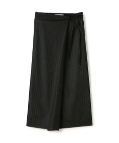 TOMORROWLAND / トゥモローランド ロング・マキシ丈スカート | ストレッチフラノ ラップスカート