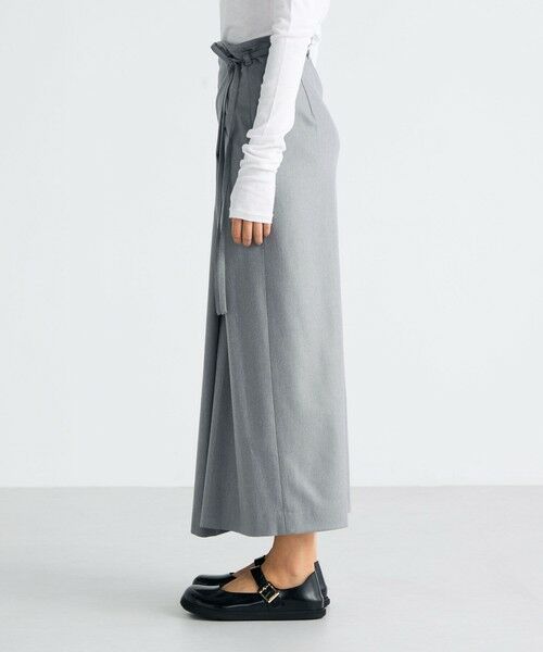 TOMORROWLAND / トゥモローランド ロング・マキシ丈スカート | ストレッチフラノ ラップスカート | 詳細3