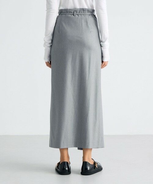 TOMORROWLAND / トゥモローランド ロング・マキシ丈スカート | ストレッチフラノ ラップスカート | 詳細4