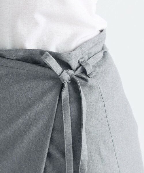 TOMORROWLAND / トゥモローランド ロング・マキシ丈スカート | ストレッチフラノ ラップスカート | 詳細7