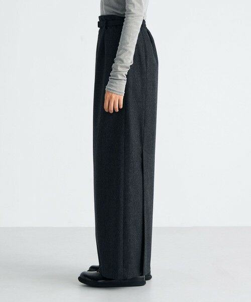 TOMORROWLAND / トゥモローランド ロング・マキシ丈スカート | ウールメルトンポプリン Iラインスカート | 詳細3
