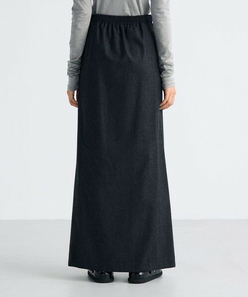 TOMORROWLAND / トゥモローランド ロング・マキシ丈スカート | ウールメルトンポプリン Iラインスカート | 詳細4