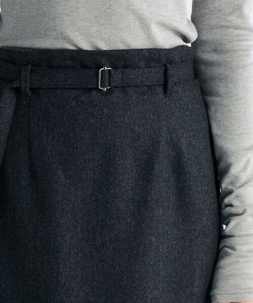 TOMORROWLAND / トゥモローランド ロング・マキシ丈スカート | ウールメルトンポプリン Iラインスカート | 詳細5