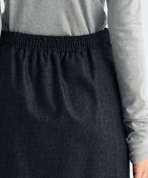 TOMORROWLAND / トゥモローランド ロング・マキシ丈スカート | ウールメルトンポプリン Iラインスカート | 詳細6