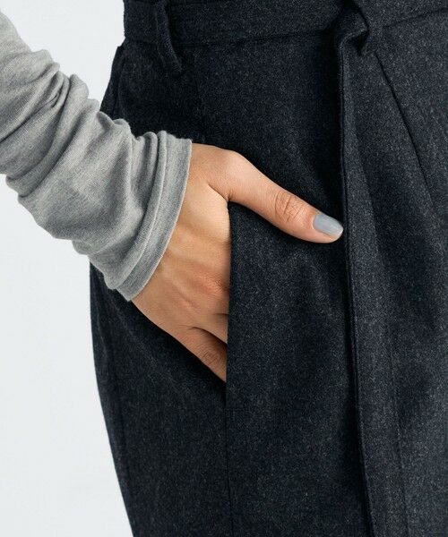 TOMORROWLAND / トゥモローランド ロング・マキシ丈スカート | ウールメルトンポプリン Iラインスカート | 詳細7