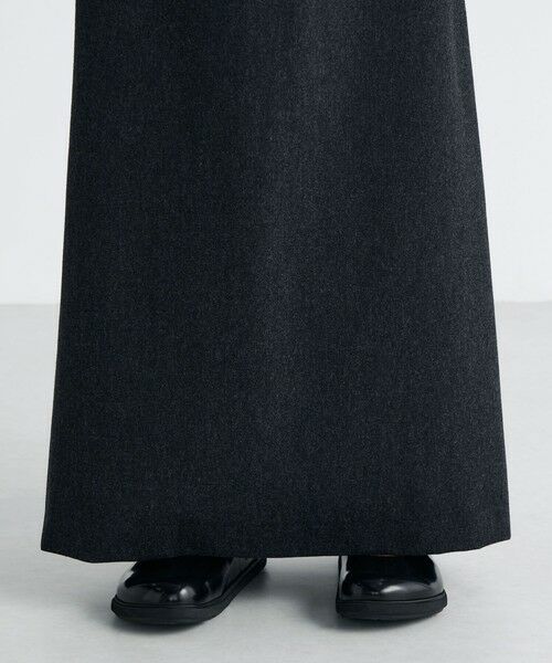 TOMORROWLAND / トゥモローランド ロング・マキシ丈スカート | ウールメルトンポプリン Iラインスカート | 詳細8