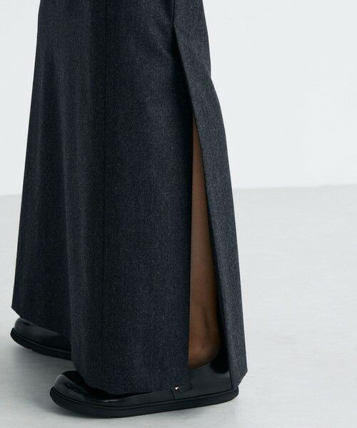 TOMORROWLAND / トゥモローランド ロング・マキシ丈スカート | ウールメルトンポプリン Iラインスカート | 詳細9