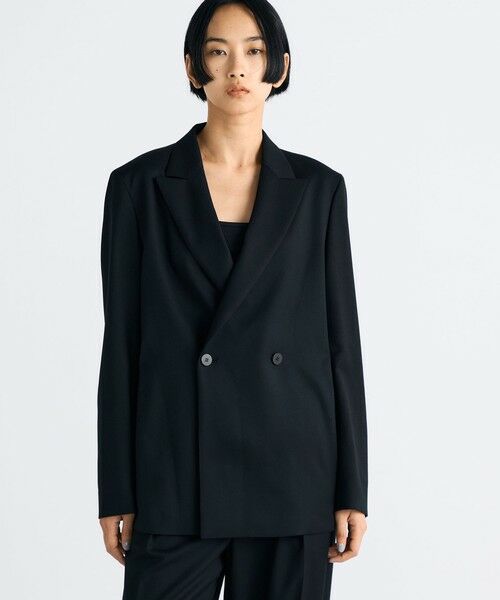 TOMORROWLAND / トゥモローランド テーラードジャケット | Super160's ウールツイル ダブルジャケット | 詳細2