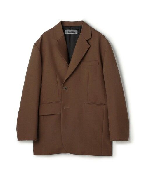 TOMORROWLAND/トゥモローランド ウールドスキン テーラードジャケット 47 ブラウン 34(7号)