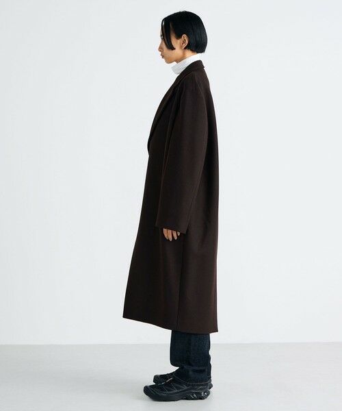 Super120's ライトメルトン チェスターコート （ステンカラー