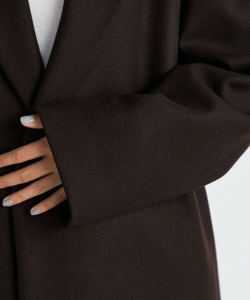 TOMORROWLAND / トゥモローランド ステンカラーコート | Super120's ライトメルトン チェスターコート | 詳細6