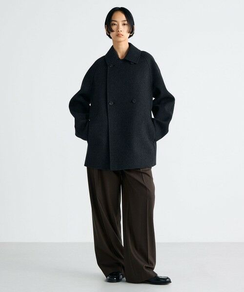 TOMORROWLAND / トゥモローランド ピーコート | ウールカシミヤ ダブルフェイス ショートコート | 詳細1