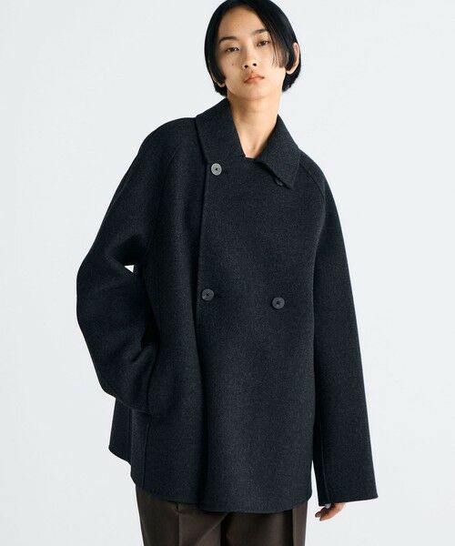 TOMORROWLAND / トゥモローランド ピーコート | ウールカシミヤ ダブルフェイス ショートコート | 詳細2