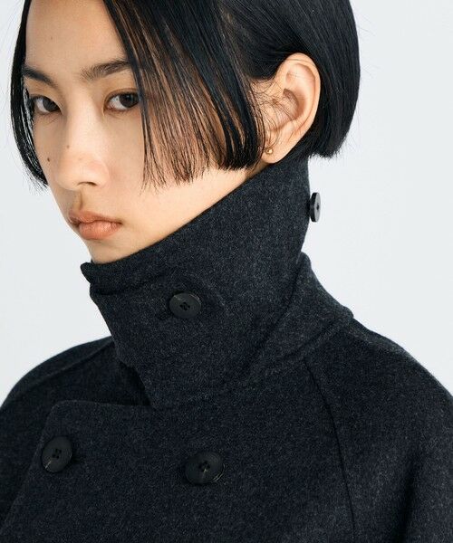TOMORROWLAND / トゥモローランド ピーコート | ウールカシミヤ ダブルフェイス ショートコート | 詳細6