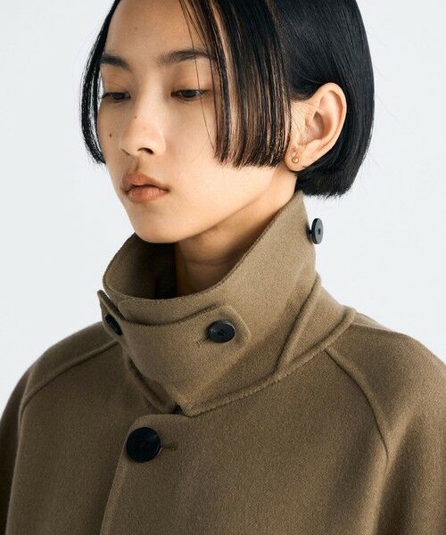 TOMORROWLAND / トゥモローランド ステンカラーコート | ウールカシミヤ ダブルフェイス ロングコート | 詳細6