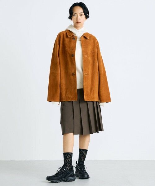 TOMORROWLAND / トゥモローランド ブルゾン | ゴートスエード カバーオール | 詳細1