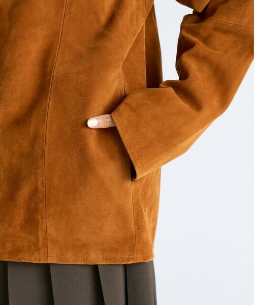 TOMORROWLAND / トゥモローランド ブルゾン | ゴートスエード カバーオール | 詳細10