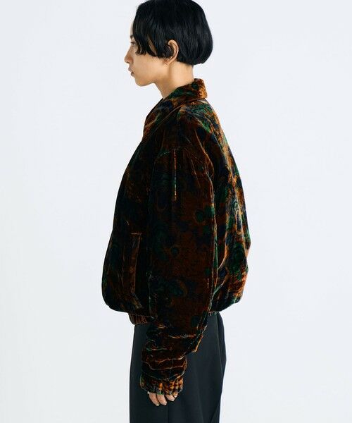 TOMORROWLAND / トゥモローランド ブルゾン | ベルベットプリント ジップブルゾン | 詳細3