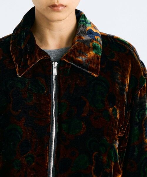 TOMORROWLAND / トゥモローランド ブルゾン | ベルベットプリント ジップブルゾン | 詳細5