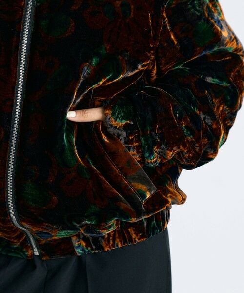 TOMORROWLAND / トゥモローランド ブルゾン | ベルベットプリント ジップブルゾン | 詳細9