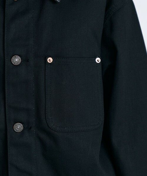 TOMORROWLAND / トゥモローランド Gジャン・デニムジャケット | カットオフ ブラックデニム カバーオール | 詳細10