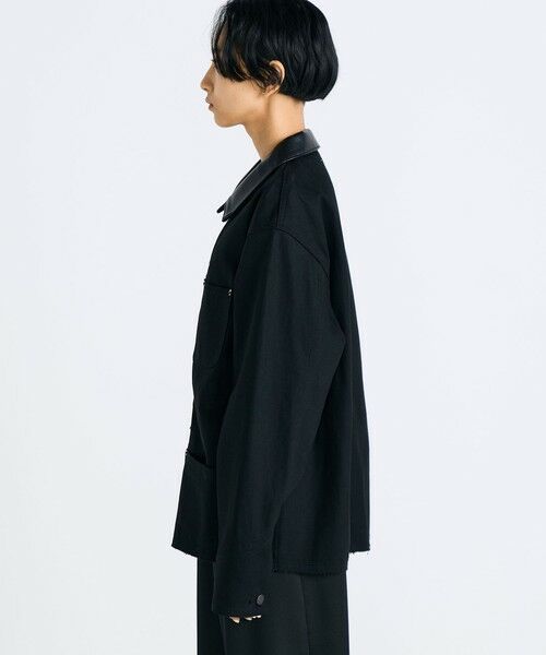 TOMORROWLAND / トゥモローランド Gジャン・デニムジャケット | カットオフ ブラックデニム カバーオール | 詳細3