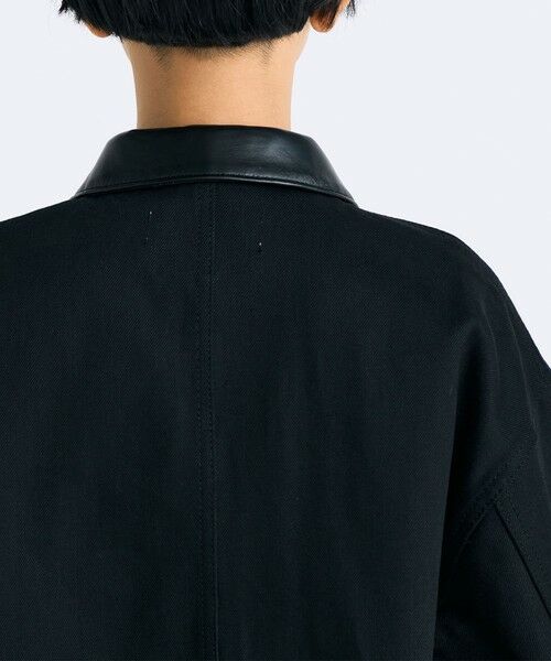 TOMORROWLAND / トゥモローランド Gジャン・デニムジャケット | カットオフ ブラックデニム カバーオール | 詳細7