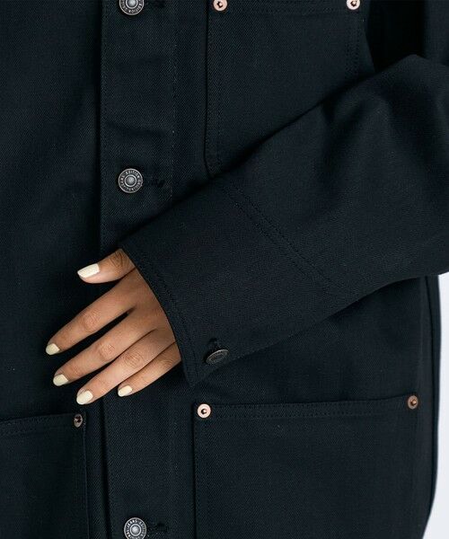 TOMORROWLAND / トゥモローランド Gジャン・デニムジャケット | カットオフ ブラックデニム カバーオール | 詳細8