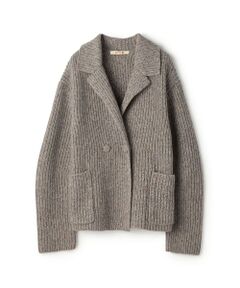 TOMORROWLAND / トゥモローランド カーディガン・ボレロ | ウールナイロンメランジ ジャケットカーディガン