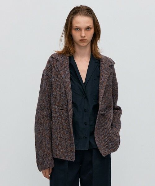 TOMORROWLAND / トゥモローランド カーディガン・ボレロ | ウールナイロンメランジ ジャケットカーディガン | 詳細3