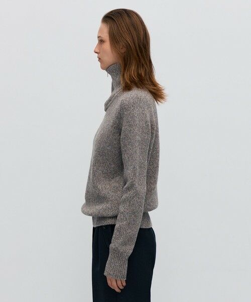 TOMORROWLAND / トゥモローランド ニット・セーター | ウールナイロンメランジ ジップアッププルオーバー | 詳細4