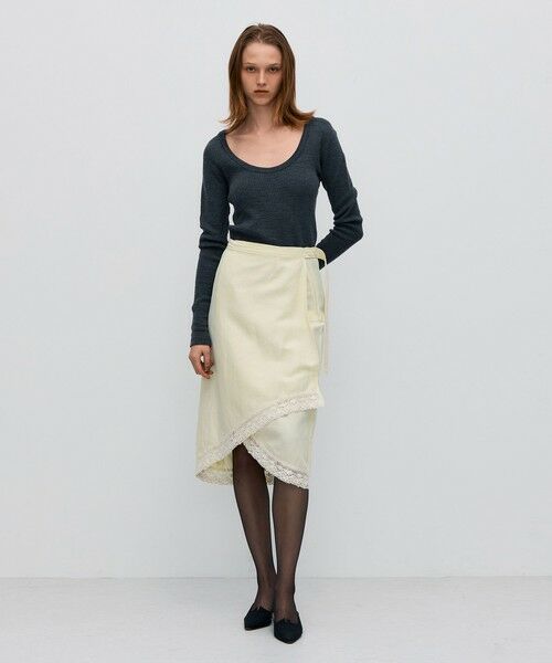 TOMORROWLAND / トゥモローランド Tシャツ | ウールワッフルジャージー フィットカットソー | 詳細1