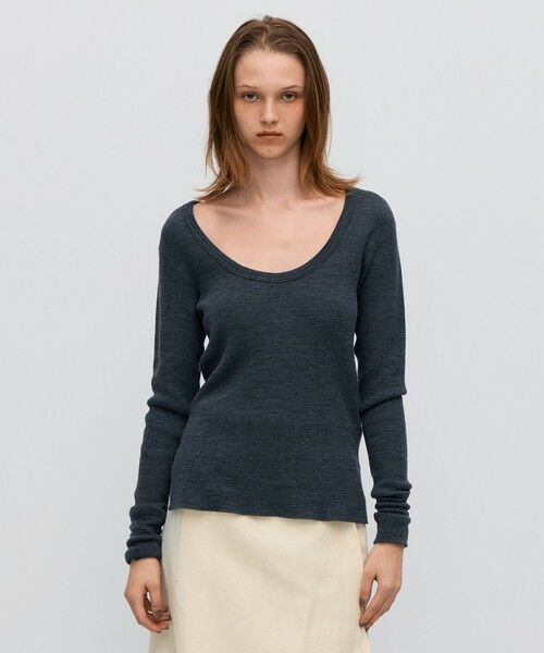 TOMORROWLAND / トゥモローランド Tシャツ | ウールワッフルジャージー フィットカットソー | 詳細2