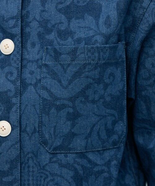 TOMORROWLAND / トゥモローランド ブルゾン | ブルーデニムプリント ワークジャケット | 詳細11