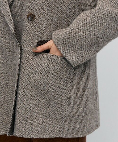 TOMORROWLAND / トゥモローランド テーラードジャケット | オートミールダブルフェイス リバージャケットコート | 詳細10