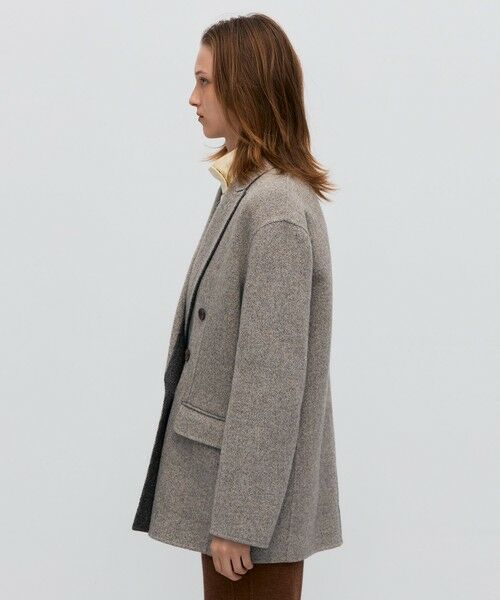 TOMORROWLAND / トゥモローランド テーラードジャケット | オートミールダブルフェイス リバージャケットコート | 詳細4