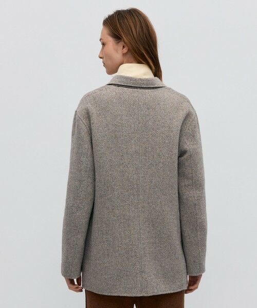 TOMORROWLAND / トゥモローランド テーラードジャケット | オートミールダブルフェイス リバージャケットコート | 詳細5
