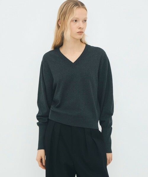 TOMORROWLAND / トゥモローランド ニット・セーター | コットンカシミヤストレット Vネックプルオーバー | 詳細2