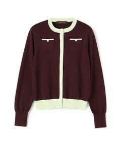 CABaN 半袖カーディガン ブラウン トゥモローランド CABaN キャバン 半袖 カーディガン ブラウン