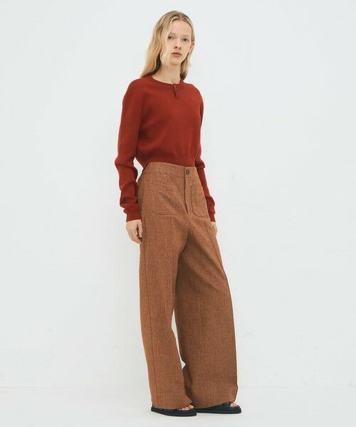 TOMORROWLAND / トゥモローランド その他パンツ | コットンリネンスラブ ポケットワイドパンツ | 詳細1