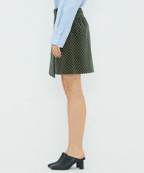 TOMORROWLAND / トゥモローランド ミニ・ひざ丈スカート | コットンベルベット ジオメトリックプリントミニスカート | 詳細3