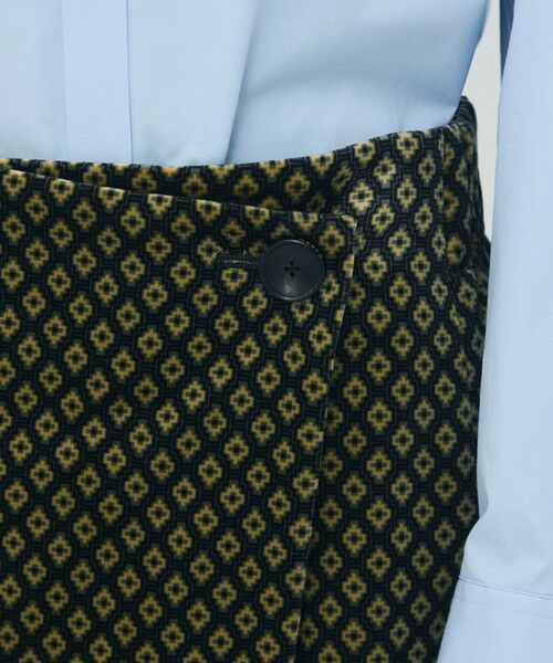 TOMORROWLAND / トゥモローランド ミニ・ひざ丈スカート | コットンベルベット ジオメトリックプリントミニスカート | 詳細7