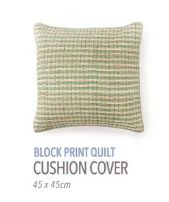 TOMORROWLAND / トゥモローランド インテリア・インテリア雑貨 | ブロックプリントキルト クッションカバー（45cm×45cm）