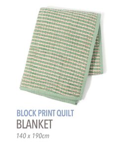 TOMORROWLAND / トゥモローランド インテリア・インテリア雑貨 | ブロックプリントキルト マルチカバー L