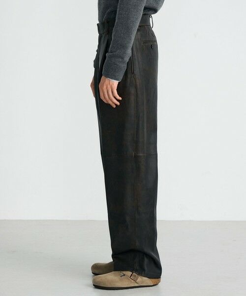 TOMORROWLAND / トゥモローランド スラックス・ドレスパンツ | クラッシュレザー スラックス | 詳細3