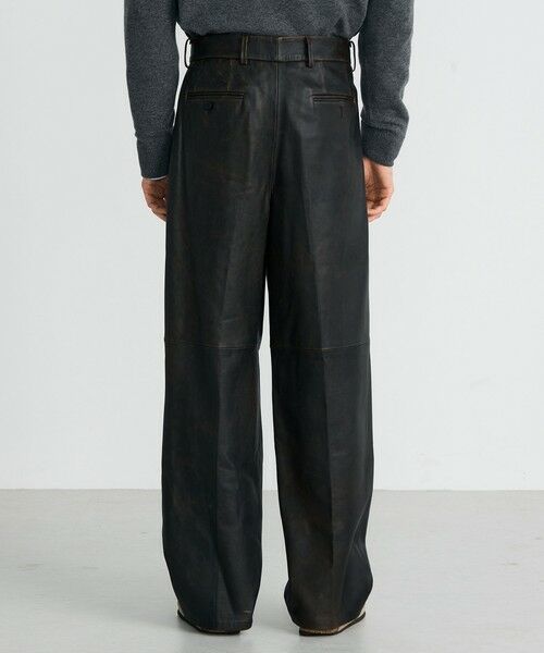 TOMORROWLAND / トゥモローランド スラックス・ドレスパンツ | クラッシュレザー スラックス | 詳細4