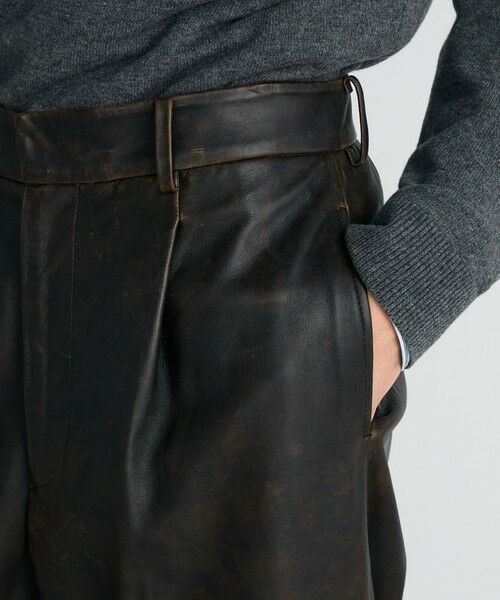 TOMORROWLAND / トゥモローランド スラックス・ドレスパンツ | クラッシュレザー スラックス | 詳細7