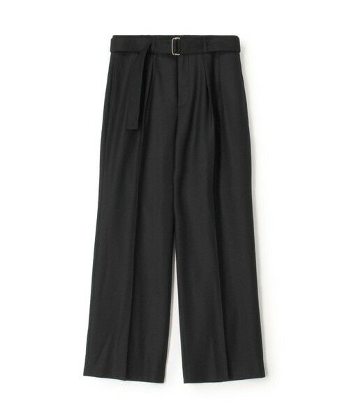 TOMORROWLAND / トゥモローランド その他パンツ | Super160's ウールギャバベルトパンツ(19 ブラック)